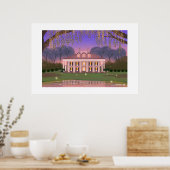 Louisiana Southern Mansion House Groot Lettertype Poster (Keuken)