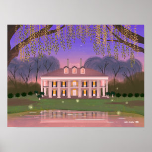 Louisiana Southern Mansion House Poster