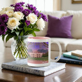 Louisiana Southern Mansion House Tweekleurige Koffiemok