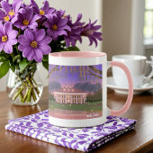 Louisiana Southern Mansion House Tweekleurige Koffiemok