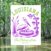 Louisiana staat in de staat Pelican. 1812 Pelikaan Briefkaart