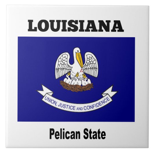 Louisiana, staat Pelican, Tegeltje (Voorkant)