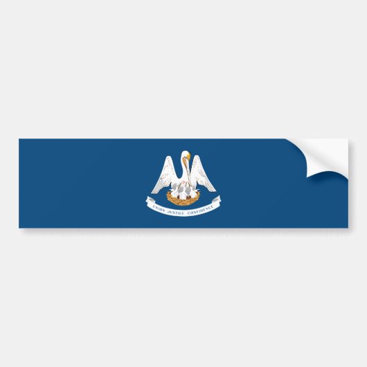 Louisiana Staatsvlag Bumpersticker (Voorkant)