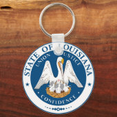 Louisiana staatsvlag Verenigde Staten symbool zee Sleutelhanger (Voorkant)