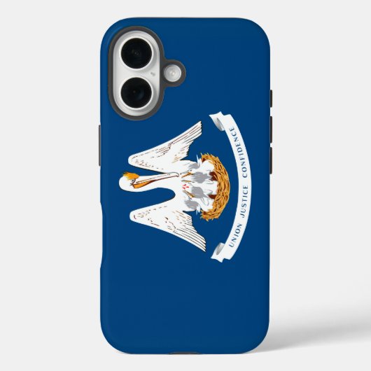 Louisiana Staatsvlagontwerp Case-Mate iPhone Case (Achterkant)