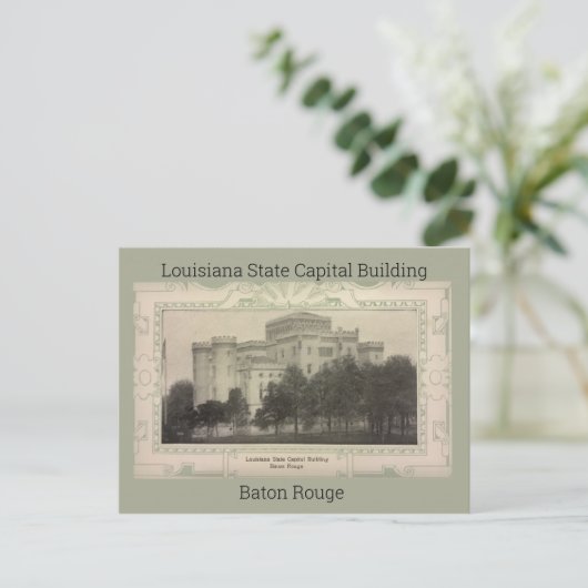 Louisiana State Capital Building Postcard Briefkaart (Staand voorkant)