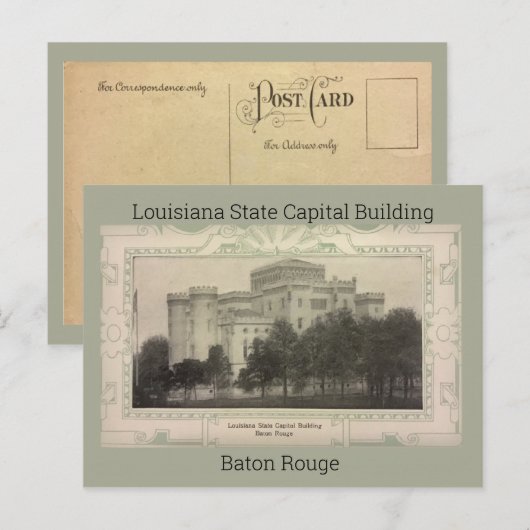 Louisiana State Capital Building Postcard Briefkaart (Voorkant / Achterkant)