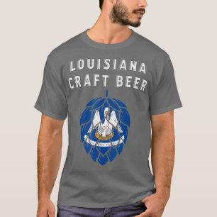 Louisiana State Flag Craft Bier Liefhebbers T-shirt