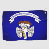 Louisiana State Flag Golf Towel Golfhanddoek (Horizontaal)