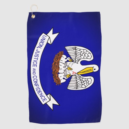 Louisiana State Flag Golf Towel Golfhanddoek (Voorkant)