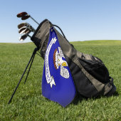 Louisiana State Flag Golf Towel Golfhanddoek (Groen)
