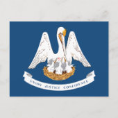 Louisiana State Flag Pelican State Motto Souvenir Briefkaart (Voorkant)