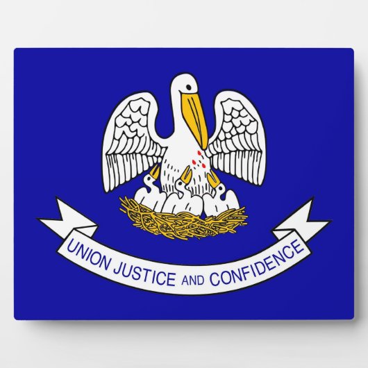 Louisiana State Flag Plaque Fotoplaat (Voorkant)
