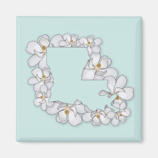 Louisiana State Flower Magneet (Voorkant)