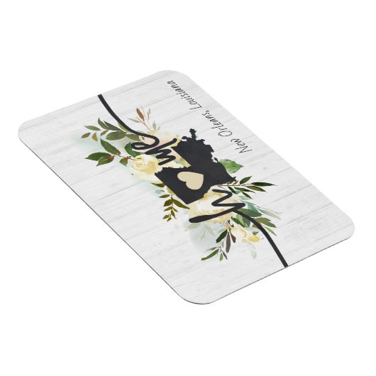 Louisiana State gepersonaliseerd uw huis stad rust Magneet (Rechterzijde)