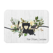 Louisiana State gepersonaliseerd uw huis stad rust Magneet (Horizontaal)