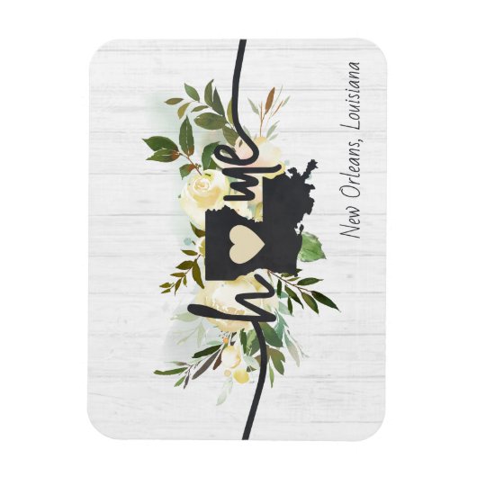 Louisiana State gepersonaliseerd uw huis stad rust Magneet (Verticaal)