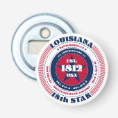 Louisiana State Information Circle Button Flesopener (Voorkant)
