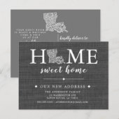 LOUISIANA State Moving Aankondiging Post Kaart (Voorkant / Achterkant)