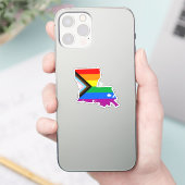 Louisiana State Pride LGBTQ Progress Pride Sticker (Telefoon)