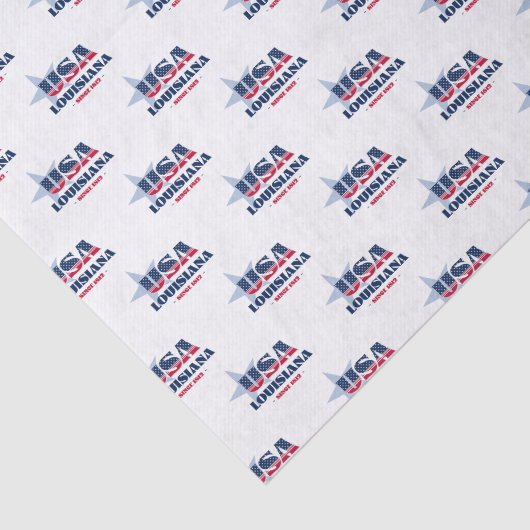 Louisiana State Pride Tissue Paper Tissuepapier (Detail)