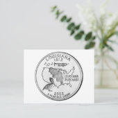 Louisiana State Quarter Briefkaart (Staand voorkant)