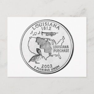 Louisiana State Quarter Briefkaart