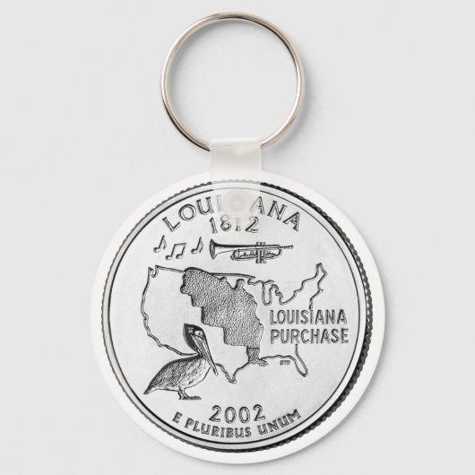 Louisiana State Quarter Sleutelhanger (Voorkant)