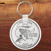 Louisiana State Quarter Sleutelhanger (Voorkant)