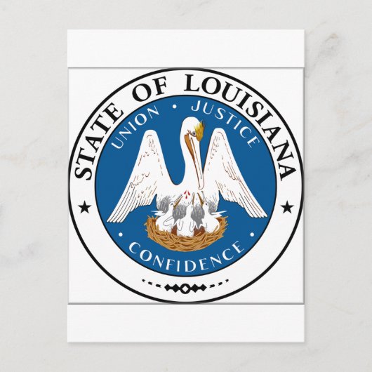 Louisiana State Seal Briefkaart (Voorkant)