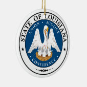 Louisiana State Seal Keramisch Ornament (Rechts)