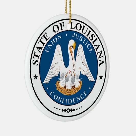 Louisiana State Seal Keramisch Ornament (Rechts)