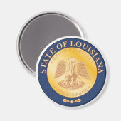 Louisiana State Seal Magnet (Voorkant / Achterkant)