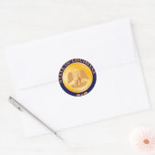 Louisiana State Seal Ronde Sticker (Envelop)