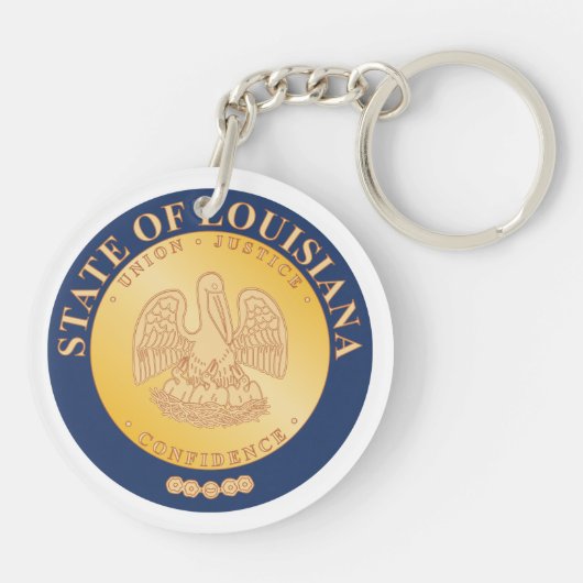 Louisiana State Seal - Sleutelhanger (Achterkant)