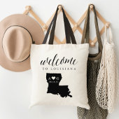 Louisiana State Silhouette Wedding Welcome Tas