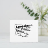 Louisiana State Slogan Briefkaart (Staand voorkant)