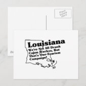 Louisiana State Slogan Briefkaart (Voorkant / Achterkant)