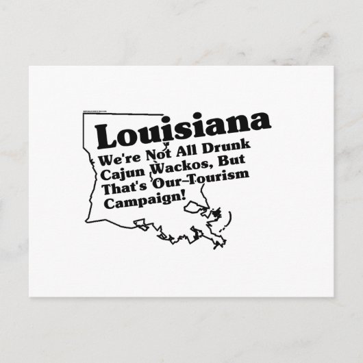 Louisiana State Slogan Briefkaart (Voorkant)