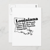 Louisiana State Slogan Briefkaart (Voorkant / Achterkant)