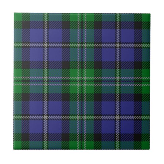 Louisiana_state_tartan Tegeltje (Voorkant)