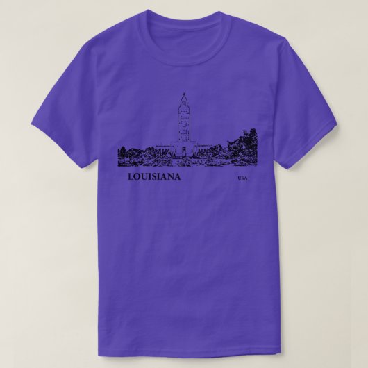 Louisiana State USA TShirt - 2 (Design voorkant)