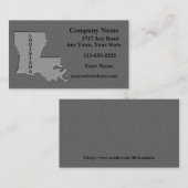 Louisiana State Visitekaartje gesneden stenen look (Voorkant / Achterkant)