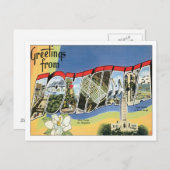 Louisiana States USA Briefkaart (Voorkant / Achterkant)