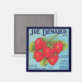 Louisiana Stawberry Crate Label Magneet (Voorkant / Achterkant)