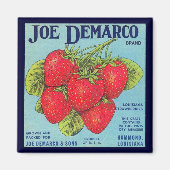 Louisiana Stawberry Crate Label Magneet (Voorkant)