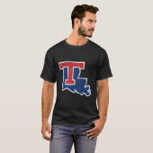 Louisiana Tech Bulldogs noodlijdende Primary T-shirt (Voorkant volledig)
