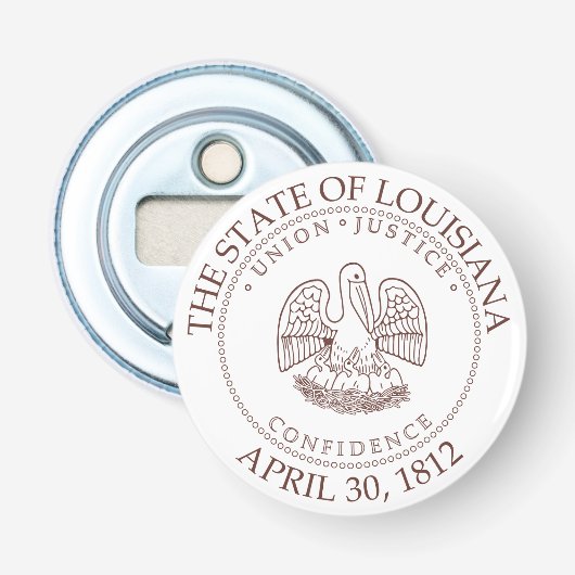 Louisiana-teken Button Flesopener (Voorkant)