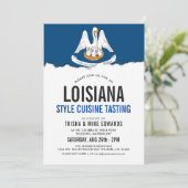 Louisiana Thed Cuisine | Vlaggenuitnodiging Kaart (Staand voorkant)