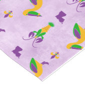 Louisiana Themed Mardi Gras Table Runner Korte Tafelloper (Hoek)